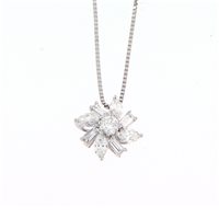 Collier Roman Gioielli Femme in Or blanc Diamante 0.14 Ct COLLANA-D1-J - COLLANA-D1-J